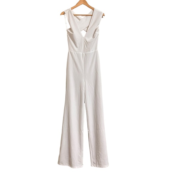Lulus Thinking Out Loud White Backless Jumpsuit - Picture 2 of 16
